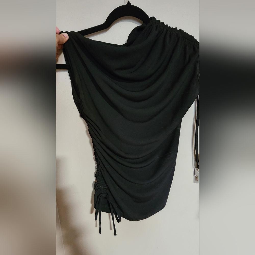 Black Drapped Top